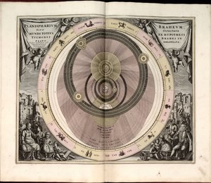 Makrokosminen harmonia eli universaali ja uusi Atlas, joka esittelee yleisen ja uuden koko luodun universumin kosmografian - jossa kaikkien maailman pallojen harmoninen rakentaminen, mukaan tekijältä Andreas Cellarius