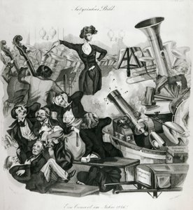 Hector Berliozin (1803-69) konsertti vuonna 1846 (kaiverrus) tekijältä Andreas Geiger