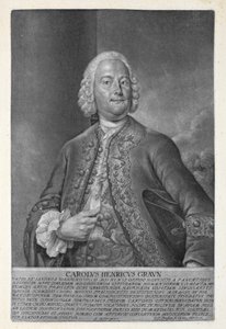 Carl Heinrich Graun (1703-59), kaiverrettu Valentin Daniel Preisslerin (1717-65) toimesta 1752 (mezzotint). tekijältä Andreas Moller
