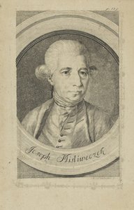 Säveltäjä Josef Myslivecekin muotokuva 1737-1781, nro 1780. tekijältä Andreas Niederhofer