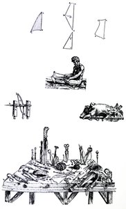 Levyt De Humani Corporis Fabrican toisesta kirjasta tekijältä Andreas Vesalius