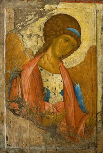 Arkkienkeli Mikael. Deisus -leuasta (rivi) (Zvenigorodsky)