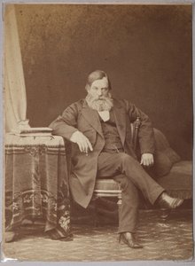 Pavel Melnikov, salanimi Andrey Pechersky - Pavel Ivanovich Melnikov (Andrey Pechersky) (1818-1883), kirjoittanut Karelin, Andrey Osipovich (1837-1906). Albumin valokuva