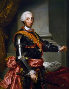 Kaarle III Bourbonin muotokuva (öljy kankaalle) tekijältä Andrés de la Calleja