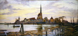 Rostock (akvarelli paperille) tekijältä Andrew Brown Donaldson