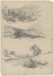 Clove Road, Catskills; Through the Clove – Catskills; ja On the Road to Bracketts [recto]