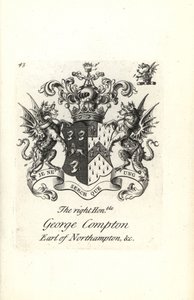 George Comptonin, Northamptonin kuudennen jaarlin, vaakuna ja vaakuna tekijältä Andrew Johnston