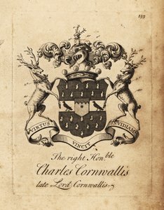 Oikeiston vaakuna, kunnianarvoisa Charles Cornwallis, Lord Cornwallis, 4. Baron Cornwallis