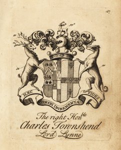 Oikeanpuoleisen Charles Townshendin vaakuna, Lord Lynne, 3. varakreivi Townshend