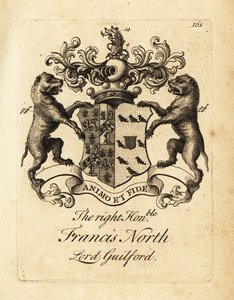 Oikeiston vaakuna, kunnianarvoisa Francis North, Lord Guilford, 2. Baron Guilford tekijältä Andrew Johnston