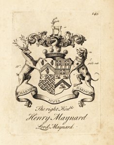 Oikeuspuoleisen vaakuna Henry Maynard, Lord Maynard, 4. Baron Maynard, kuoli 1742