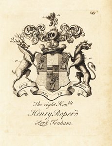 Oikeanpuoleisen Henry Roperin, Lord Tenhamin vaakuna tekijältä Andrew Johnston