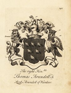 Oikeanpuoleisen Thomas Arundellin vaakuna, Wardourin lordi Arundell, Wardourin 7. Baron Arundell tekijältä Andrew Johnston