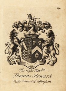 Oikeanpuoleisen Thomas Howardin, Effinghamin 2. jaarlin, Effinghamin lordi Howardin vaakuna tekijältä Andrew Johnston