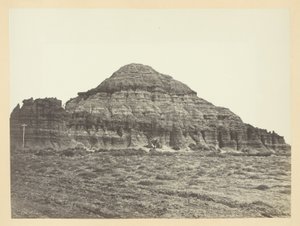 Church Buttes, Fort Bridgerin lähellä, Wyomingin territorio tekijältä Andrew Joseph Russell