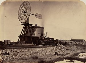 Lautanen 16. Laramien tuulimylly, 1869 (kuva) tekijältä Andrew Joseph Russell