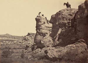 Lautanen 21. High Bluff, Black Buttes,1869 (kuva) tekijältä Andrew Joseph Russell