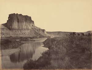 Lautanen 24. Castle Rock, Green River Valley,1869 (kuva). tekijältä Andrew Joseph Russell