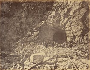 Lautanen 39. Tunnelin itäpää, Weber Canon,1869 (kuva). tekijältä Andrew Joseph Russell