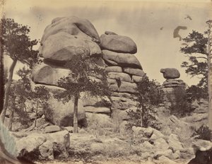 Lautanen 3. Graniittikallio Beaufortin aseman lähellä, 1869 (kuva). tekijältä Andrew Joseph Russell