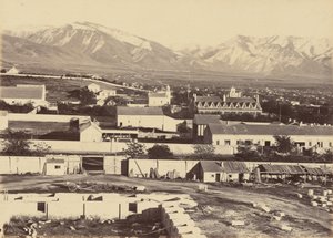 Lautanen 45. Salt Lake City Tabernaclen huipulta, 1869 (kuva). tekijältä Andrew Joseph Russell