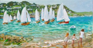 Chasing the Boats,Salcombe, 2018, tekijältä Andrew Macara
