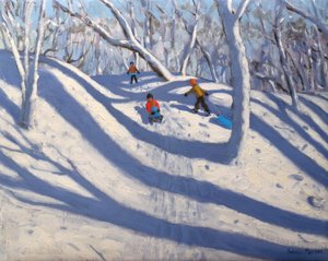 Talvi, Bramcote, Nottingham, 2009 (öljy kankaalle) tekijältä Andrew Macara