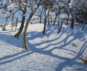 Talvi, Ladmanlow, 2010 (öljy kankaalle) tekijältä Andrew Macara