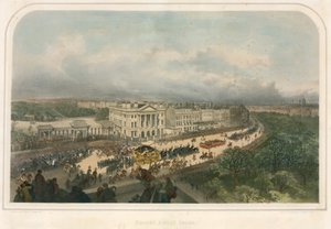 Paraati ohittaa Apsley Housen, Hyde Park Cornerin Piccadillyn Lontoossa tekijältä Andrew Maclure