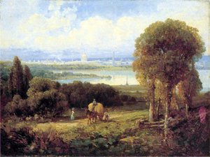 Washington in the Distance (öljy kankaalle)