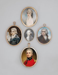 Sir John Mooren miniatyyri (akvarelli) tekijältä Andrew Robertson