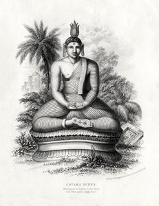 Corona Buddha, palvottu Ceylonissa, Siamissa, Kiinassa, 1800-luvulla tekijältä Andrew Thom