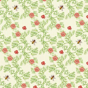 Honey Bee Floral, 2017 (mustevesiväri, digitaalinen)