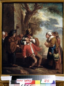 ""Hampaan vetäjä tai kipu"" (Hammaslääkäri. Kipu (sarjasta Viisi aistia) Andries Dirksz Bothin (1608-1641) maalaus 1600-luvun valtion taidemuseo Tula Venäjä