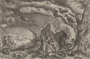 Noidat valmistautuvat sapattia varten, n. 1610. tekijältä Andries Stock