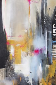 Dynamic Gold Pink -abstrakti