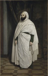 Muotokuva Abdelkader ibn Muhieddinen 1808-1883, 1853. tekijältä Ange Tissier