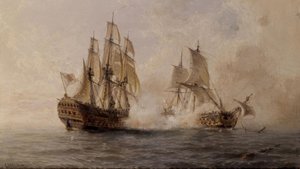 COMBATE DEL NAVIO GLORIOSO CON EL BRITANICO DARMOUTH EN 1747 – SIGLO XIX tekijältä Angel Maria Cort