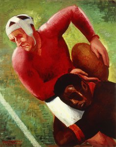 Football Move; Soccer Play, n. 1925 (öljy kankaalle)