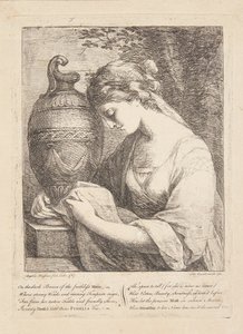 Nainen uurnalla tekijältä Angelica Kauffmann