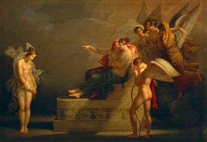 Legenda Cupidosta ja psyykestä, kirjoittanut Angelica Kauffmann (1741-1807)