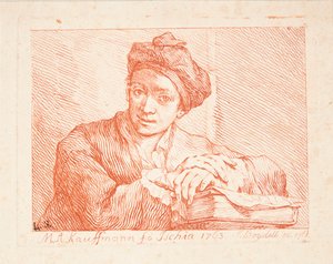 Porträt von Johann Joachim Winckelmann tekijältä Angelica Kauffmann