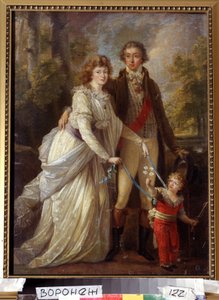 ""Perhemuotokuva"" Sveitsin aatelistoperhe, lasta pitelee äiti nauhoilla. Angelika Kauffmannin maalaus (Angelica Kauffmann tekijältä Angelica Kauffmann