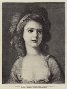 Kreivitär Potockan muotokuva Dresdenin galleriassa tekijältä Angelica Kauffmann