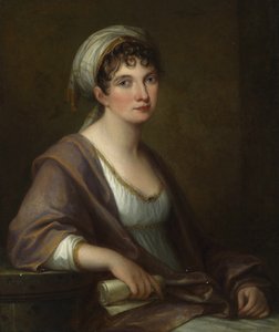 Prinsessa Franziska von Kaunitz-Rietbergin muotokuva, os. kreivitär Ungnad von Weissenwolf, 1805 tekijältä Angelica Kauffmann