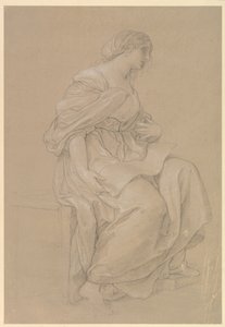 Tutkielma istuvasta naisesta tekijältä Angelica Kauffmann