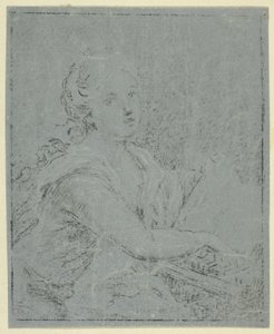 Nainen Spinetissä tekijältä Angelica Kauffmann
