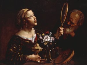Aistien allegoria, tekijältä Angelo Caroselli