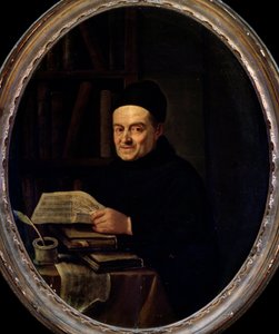 Muotokuva Giovanni Battista Martinista (Isä Martini) (Pere Martini) (1706-1784). Angelo Crescimbenin (1734-1781) maalaus. 1700-luvulla. Bologna, Civic Museum Museum tekijältä Angelo Crescimbeni