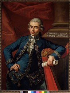 Muotokuva saksalaisesta säveltäjästä ja harpisti Philip Joseph Hinneristä (1754-1805 jälkeen)